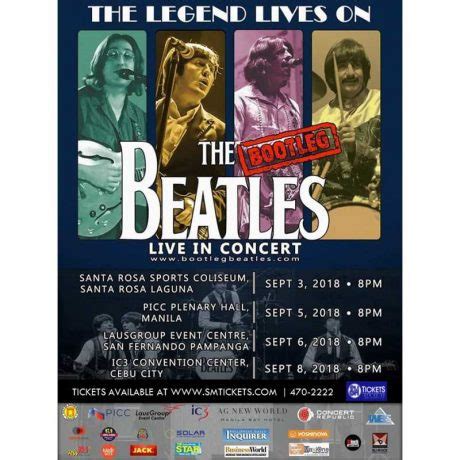 The Bootleg Beatles In Concert 2018 Philippine Concerts