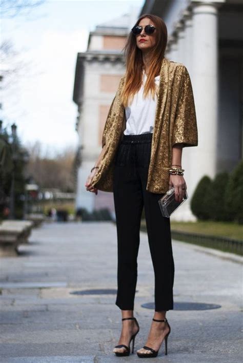 Ways To Wear A Stylish Gold Jacket Gold Jacket Outfits Fashion