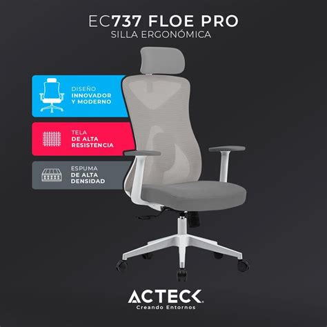 Silla Ergon Mica Acteck Floe Pro Ec Blanca