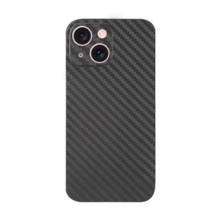 Olixar Black Carbon Fibre Case With Camera Protector For Iphone