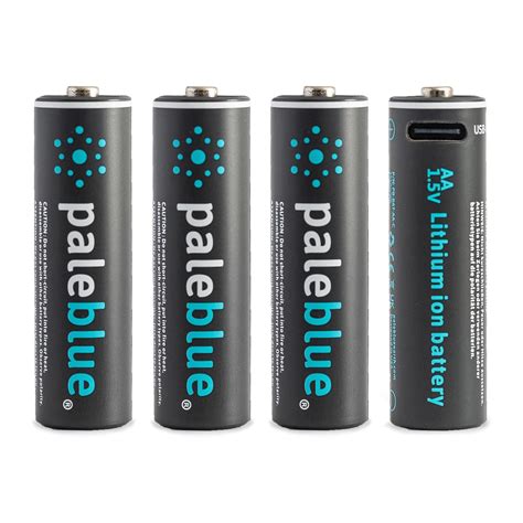 Paleblue AA USB-C Li-ion Rechargeable Batteries - 4 Batteries | Grove