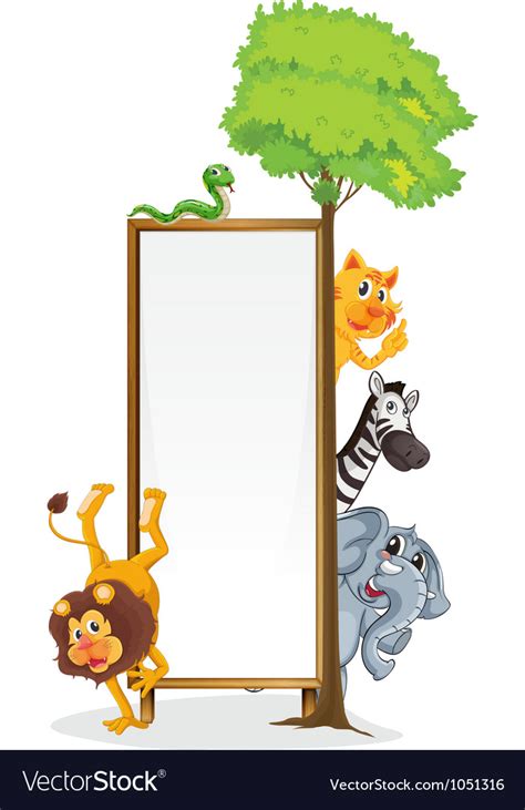 Animal frame Royalty Free Vector Image - VectorStock