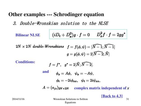 PPT Wronskian Solutions To Soliton Equations PowerPoint Presentation