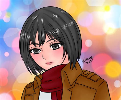 Airame Chan My Drawing Of Mikasa Ackerman From Attack On