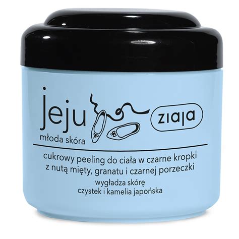 ziaja jeju cukrowy peeling do ciała w czarne kropki 200 ml opinie