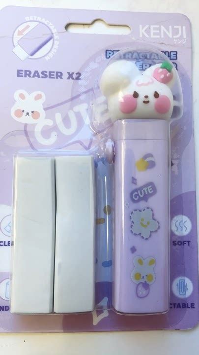 Opening Retractable Eraser From Kenji 😊 Kawaii Cute Youtube