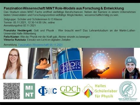 Fazsination Wissenschaft Einführung Webinare 05 November 2021