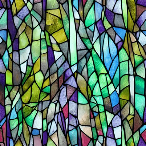 Stained Glass Fantasy Forest Background Creative Fabrica