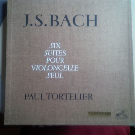 J S Bach Paul Tortelier Six Suites Pour Violoncelle Seul