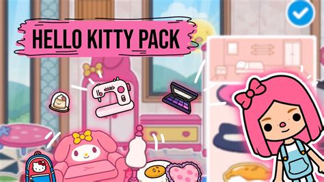 Hello Kitty Furniture Pack 🎀 Out Now New Update Toca Life Youtube