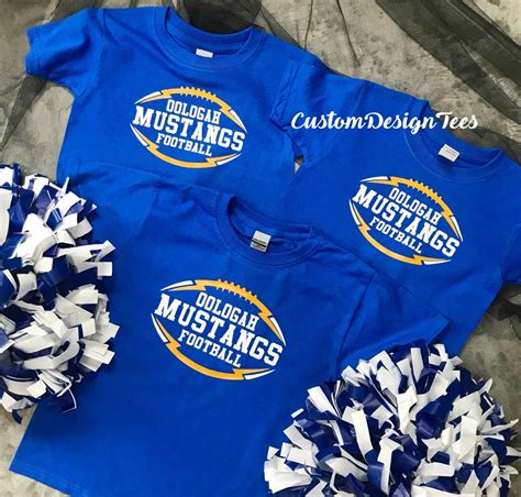 School Spirit Football Shirt Football Shirt Custom Design - Etsy