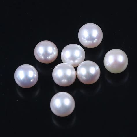 Aaa Quality Mm Perfect Round Shape Freshwater Pearl White Loose