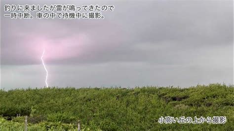 【衝撃映像】避難していたら目の前の松の木に落ちた⚡️ 雷 落雷 ゲリラ豪雨 Youtube