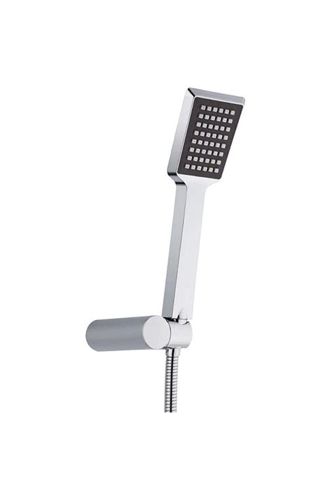 An Overhead Shower Head With The Arm Extended