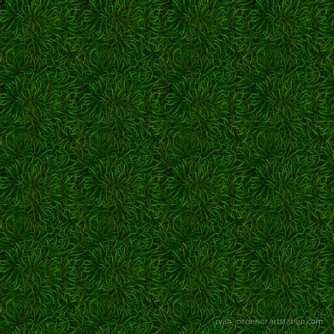 Cartoon Grass Texture Seamless