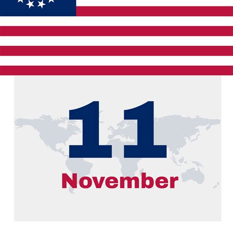 Free Veterans Day Calendar Vector Template Edit Online And Download