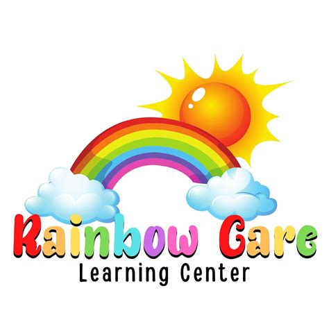 Daycare Logo, Childcare Logo, Learning Center Logo, Rainbow Logo, Kids ...