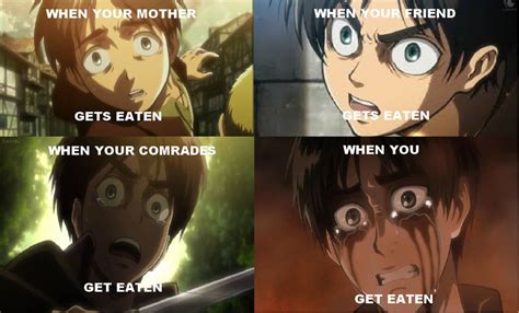 Attack On Titan Eren Jaeger Meme Attack On Titan Pinterest Memes