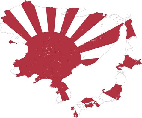 Flag map of The Greater Empire Of Japan by CTGonYT on DeviantArt