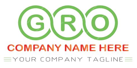 Premium Vector Gro Letter Logo Design