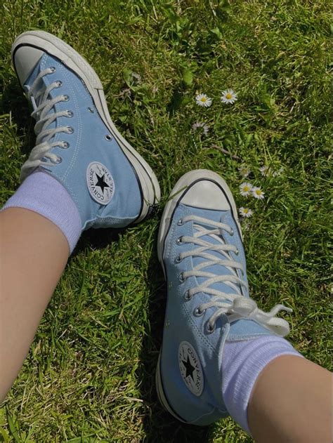 Light Blue Converse Summer Outfit Inspo Style Inspo Baby Blue