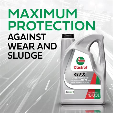 Castrol Gtx Full Synthetic Engine Oil 5w 30 5 Quart