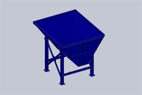 Feed Hopper - STEP / IGES, SOLIDWORKS - 3D CAD model - GrabCAD