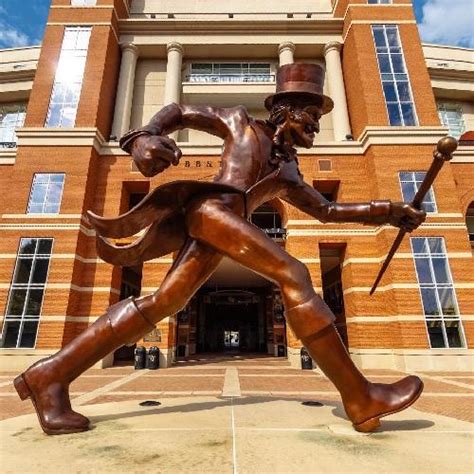 Demon Deacon mascot statue in Winston-Salem, NC - Virtual Globetrotting