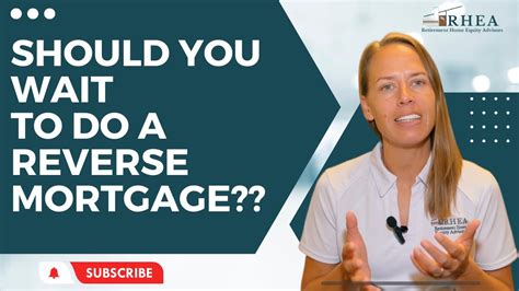 Should You Wait To Do A Reverse Mortgage Youtube