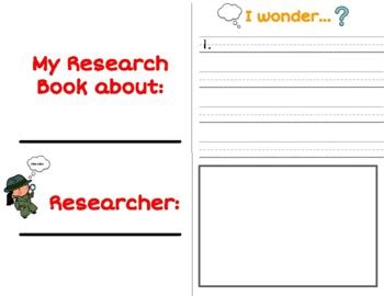 Guided Research Booklet For K Students By Morgan Triscari Tpt