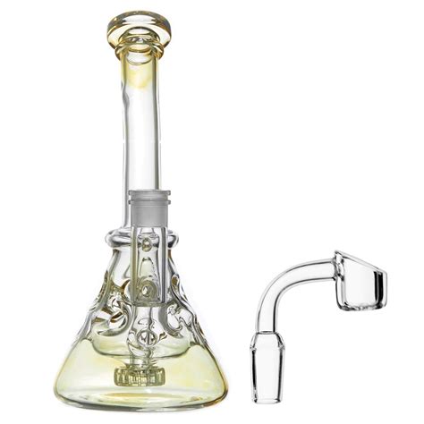 Yellow Percolator Dab Rig Bongs | GoSensi