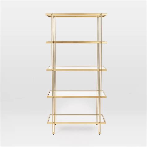 Antique Brass Bookshelf Cre8 Nyc