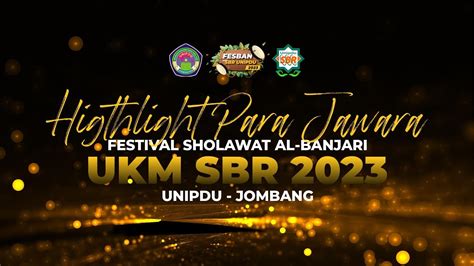 Hightlight Para Jawara Fesban UKM SBR UNIPDU 2023 YouTube