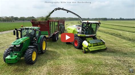 Gras Hakselen En Inkuilen Door Loonbedrijf Schimmel Uit Overberg