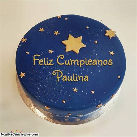 Feliz Cumpleaños Paulina Tartas Tarjetas Deseos