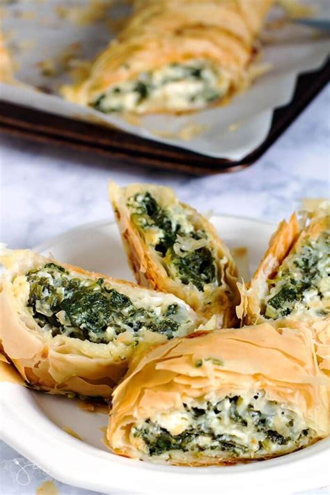 How To Make Spinach And Cheese Phyllo Pie • All That S Jas Recipe Recipes Spinach And