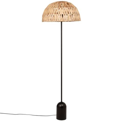 Maisons Du Monde Lampadaire En M Tal Noir Et Abat Jour En Fibre