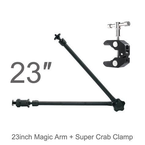 7 11 23 Inch Articulating Magic Arm Wall Mount Super Clamp Holder Stand