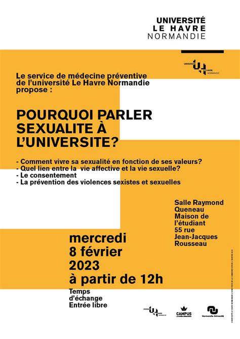 Conférence Rencontre Pourquoi Parler De Sexualité à L Université Avec Olivia Benhamou