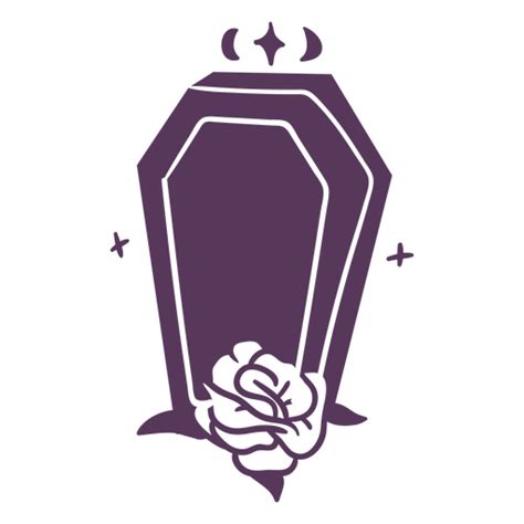 Design Png E Svg De Cone De Caix O De Halloween Uma Rosa Para