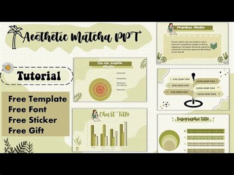 Aesthetic Ppt Matcha Green Free Template Ppt Font Simple Dan