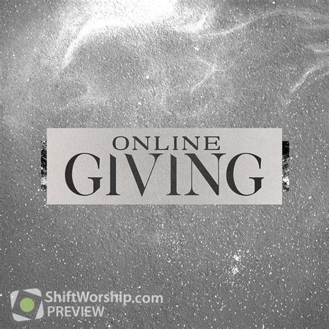 Online Giving Lent Shift Worship