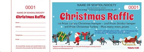 Christmas Raffle Tickets - Free 5 Day Delivery - Raffle Tickets Online