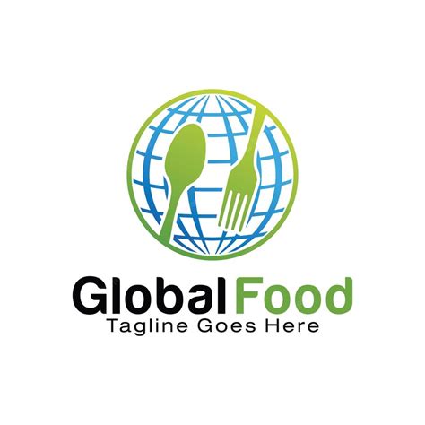 Premium Vector Global Food Logo Design Template