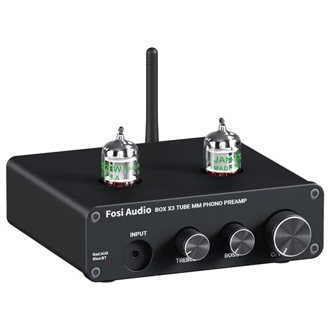 Fosi Audio Box X3 5654W Preamplificador De Tubo De Tocadiscos