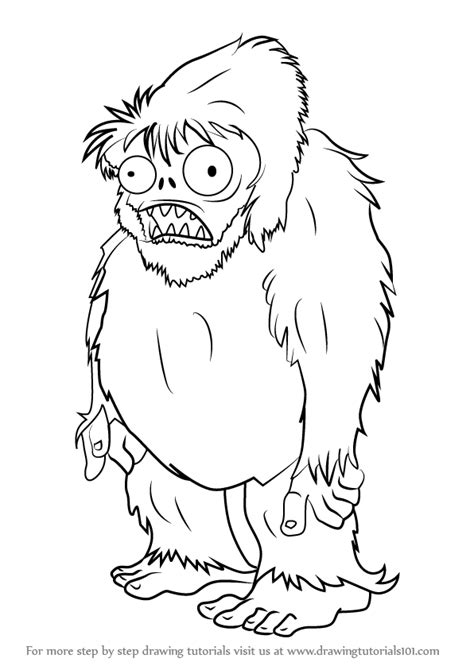 how to draw a zombie from plants vs zombies