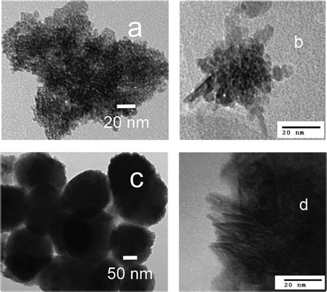 TEM Images Of A And B G FeOOH And C And D A FeOOH