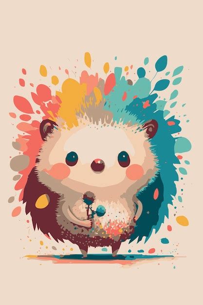 Cute Hedgehog Drawing