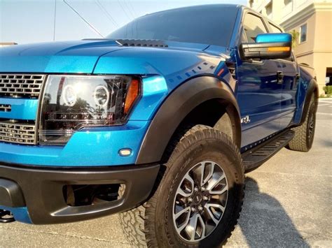 Ford F Svt Raptor Roush Hp Crew Cab Pickup L Blue