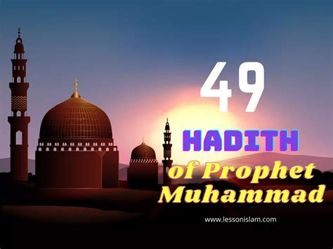 49 Best Hadith Of Prophet Muhammad In Arabic And English